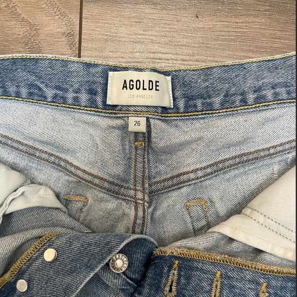 Agolde Parker Denim Shorts - Picture 3 of 3